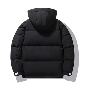 冬季潮羽绒服男女情侣纯色加厚保暖白鸭绒连帽外套YR2581P130图片