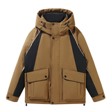 冬季短款羽绒服男女情侣款加厚连帽抗寒上衣#90%白鸭绒YR5831P200，男装羽绒服，星座1410（原1902A）