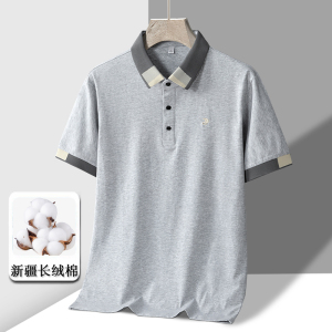 夏季男士短袖T恤全棉薄款商务翻领男装polo衫男款 PL165P35图片