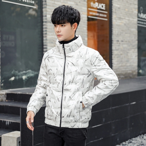 2024冬季男士羽绒服韩版短款亮面防寒保暖羽绒服男 YR2027P95图片
