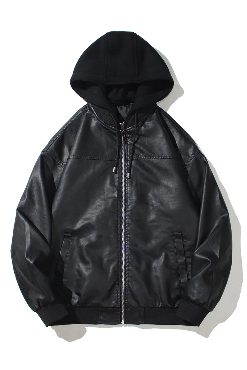 跨境外贸男士外套春秋皮衣夹克男装PU皮机车服皮衣PY906-1加绒P98,男装夹克,星座1410（原1902A）
