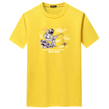 夏季男短袖t恤潮流宽松CVC60%棉衣服新款男装DT3521-钓鱼宇航-P15，男装棉衣，星座1410（原1902A）