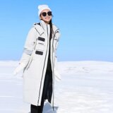 2025男女户外大长款连帽韩版宽松学生情侣白鸭绒羽绒服YR097P120，男装羽绒服，星座1410（原1902A）