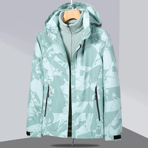 秋冬男女款夹克户外三合一冲锋衣可拆卸两件套登山服 CF6200P100图片