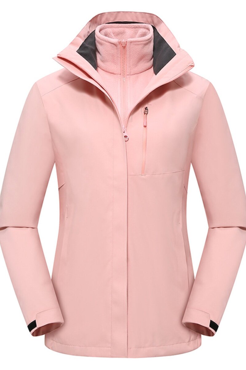 冲锋衣女户外三合一防风防水保暖外套运动休闲登山服CF1607P140,男装夹克,星座1410（原1902A）