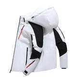 冬装新款羽绒服男士短款加厚保暖连帽外套男潮流YR9809-P80，男装羽绒服，星座1410（原1902A）