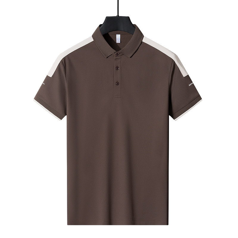 新款商务男士Polo短袖休闲上衣拼接撞色POLO衫PL23607P20,男装Polo衫,星座1410（原1902A）