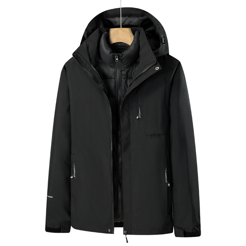 秋冬男女夹克户外三合一情侣款冲锋衣拆卸两件套登山服CF9107P120,男装夹克,星座1410（原1902A）
