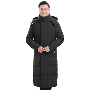 中长款大毛领羽绒服情侣连帽工装羽绒大衣大码外套 YR098-1P150图片
