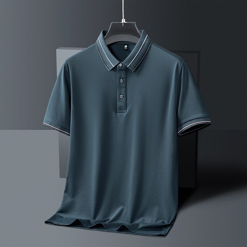 男士POLO衫春夏季潮流纯色简约公版上衣商务短袖T恤衫 PL3396P40图片