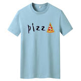 夏季男士短袖t恤潮流潮牌宽松纯棉衣服2021新款DT4791-PIZZ-P15，男装T恤，星座1410（原1902A）