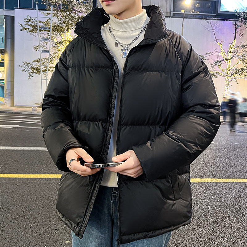 冬季羽绒服男女士短款立领加厚青年90白鸭绒潮流外套YR023P100,男装羽绒服,星座1410（原1902A）