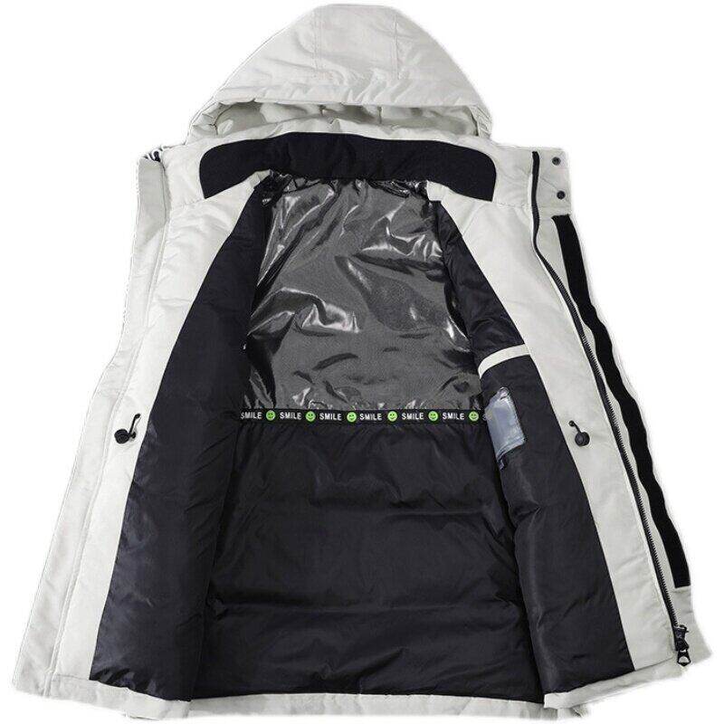 工装羽绒服中长款加厚时尚休闲大毛领零下防寒户外套男YR9843,男装羽绒服,星座1410（原1902A）