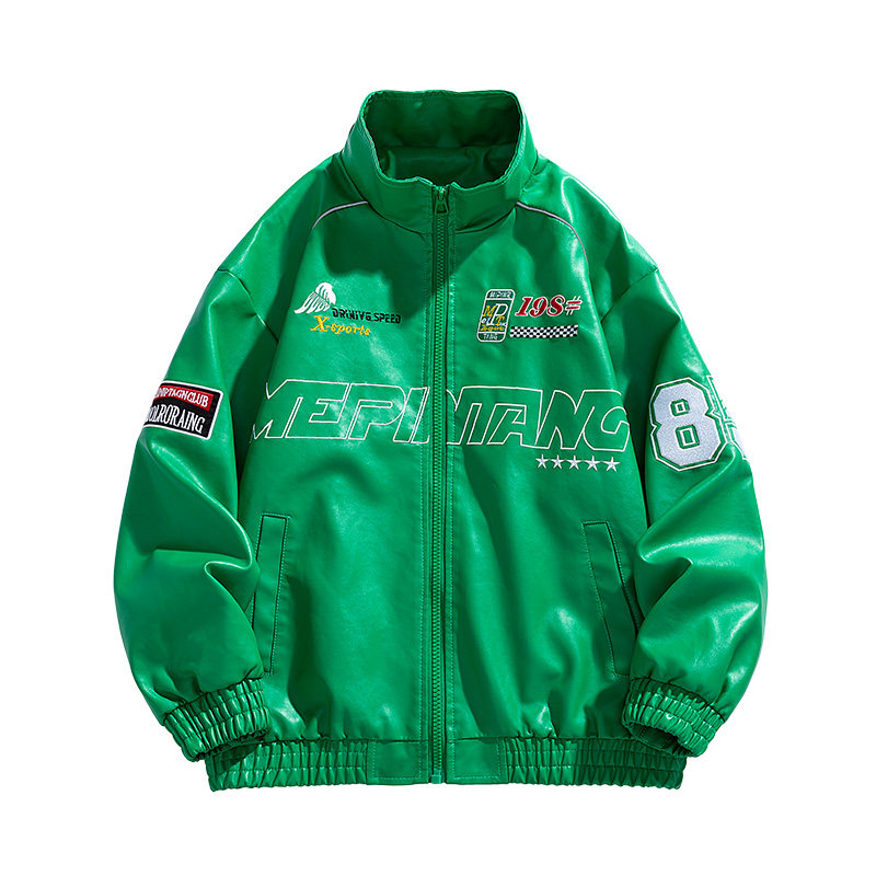 春秋机车服赛车服PU皮外套男美式潮牌机车款皮衣夹克男PY2389P75,男装夹克,星座1410（原1902A）