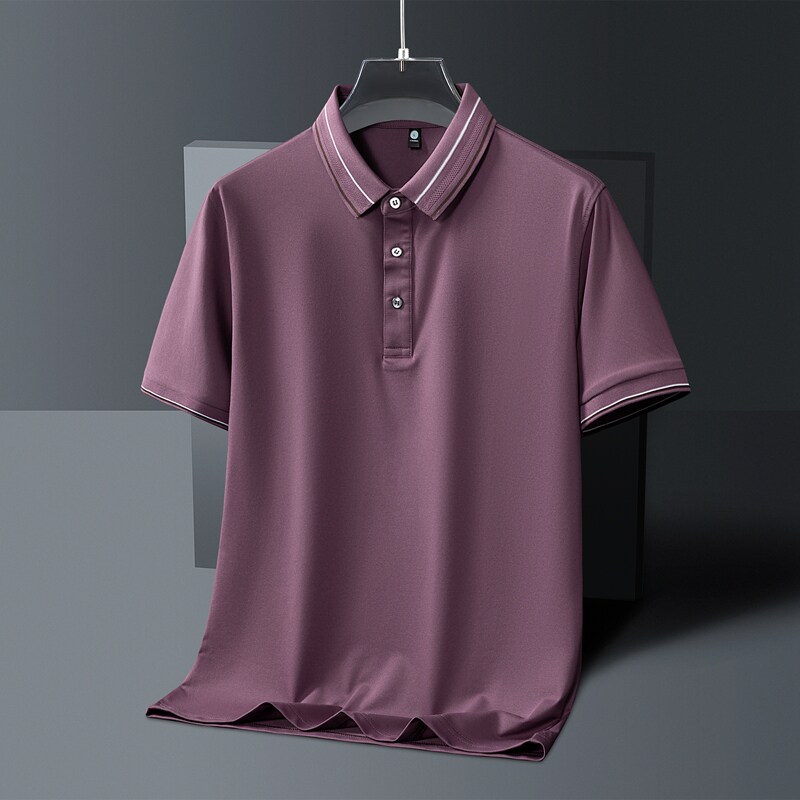男士POLO衫春夏季潮流纯色简约公版上衣商务短袖T恤衫PL3396P40,男装Polo衫,星座1410（原1902A）