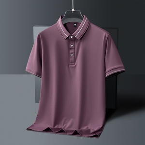 男士POLO衫春夏季潮流纯色简约公版上衣商务短袖T恤衫 PL3396P40图片
