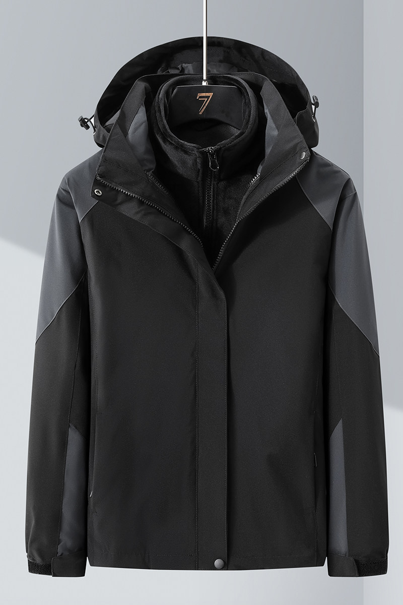 秋冬男女夹克户外三合一情侣冲锋衣可拆卸两件套登山服CF9988P100,男装夹克,星座1410（原1902A）