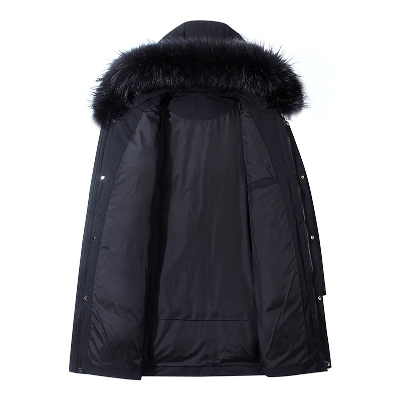 2026冬新款男士羽绒服中长款情侣毛领连帽加厚保暖外套YR925P100,男装羽绒服,星座1410（原1902A）