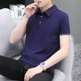 2024夏款中青年短袖POLO衫轻商务翻领T恤PL218P30，男装T恤，星座1410（原1902A）
