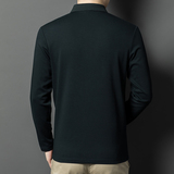 休闲商务长袖POLO衫男透气速干纯色二次开发自有工厂PL566P55，男装Polo衫，星座1410（原1902A）