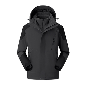 秋冬男女款夹克户外三合一冲锋衣可拆卸两件套登山服 CF1818S P85图片