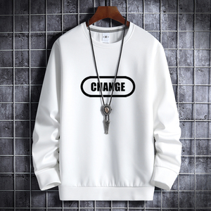 秋卫衣男圆领韩版嘻哈运动外套ins港风上衣潮WY9376-CHANGE-P25图片