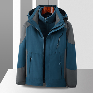 春秋户外男女情侣拼色冲锋衣防水防风夹克登山服夹克 CF1818S P85图片