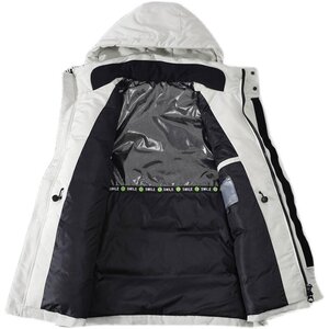 工装羽绒服中长款加厚时尚休闲大毛领零下防寒户外套男YR9843图片