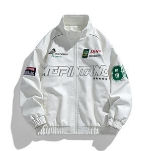 春秋机车服赛车服PU皮外套男美式潮牌机车款皮衣夹克男 PY2389P75图片