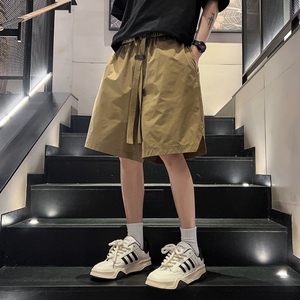 夏季2026新款工装机能短裤男潮牌宽松直筒五分裤运动中裤DK611P33图片