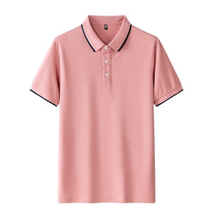 新款男士POLO衫春夏季纯色简约公版上衣商务短袖T恤衫 PL3381P25图片