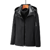 户外冲锋衣男女三合一两件套防风防水透气情侣款登山服CF1855P90，男装夹克，星座1410（原1902A）