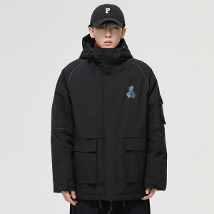 90%标2022白鸭绒羽绒服冬韩版加厚外套中长款羽绒服YR9875P160图片