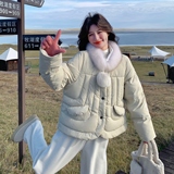 【现货】zb169—85146P285K398羽绒服配送毛领围脖50绒，女装羽绒服，浙宝169A(原263)