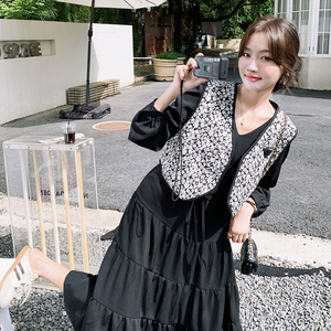 【新品】169-16918P135 碎花马甲+连衣裙套装 控188,女装连衣裙,浙宝169A(原263)
