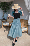 【新品】23044-P120天丝拼接针织连衣裙控178，女装连衣裙，浙宝169A(原263)