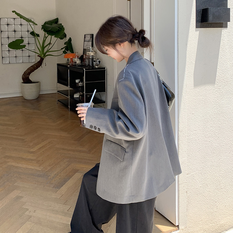 【新品】169-Q20P130韩系气质设计感西装外套控188,女装西装,浙宝169A(原263)