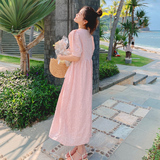 新款169-23068P120工艺花纹气质连衣裙-控178，女装连衣裙，浙宝169A(原263)