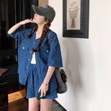【新品】169-23058-P145牛仔纹路套装控198，女装套装/套裙，浙宝169A(原263)