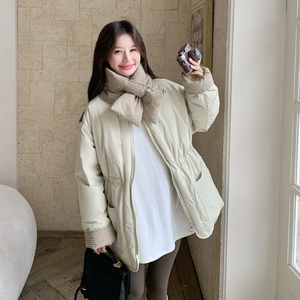 【新款现货】数据款 85153P285K428 围巾款格子撞色羽绒服图片