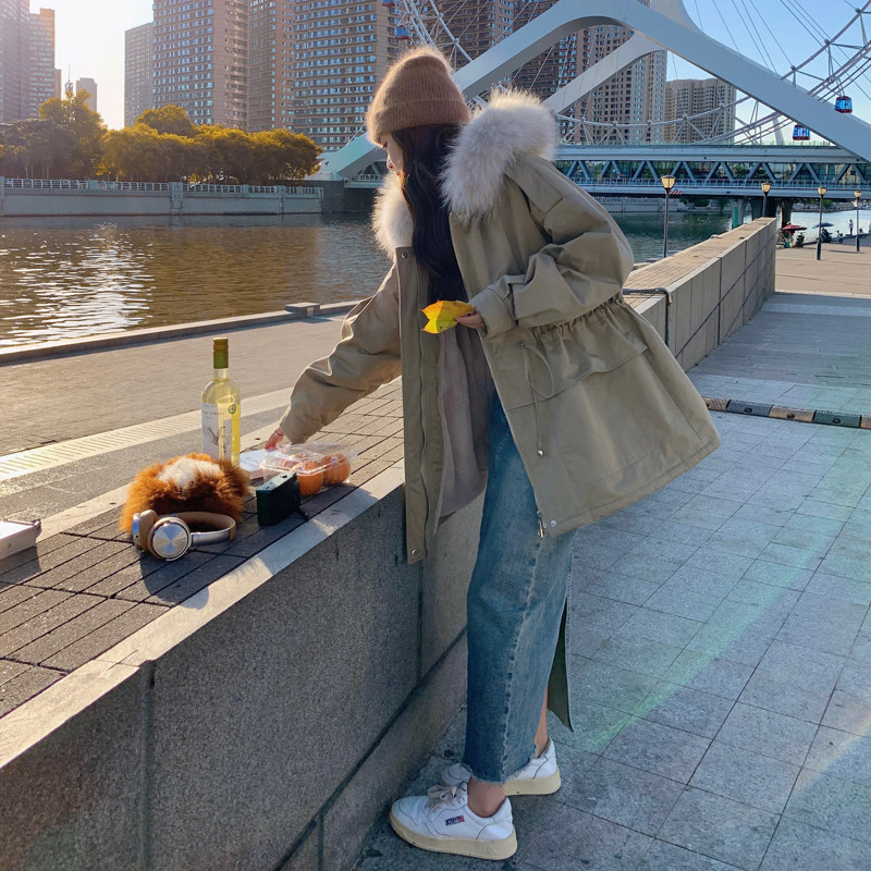兔毛内胆休闲工装派克服263-2112-P195-K278,女装棉衣/棉服,浙宝169A(原263)