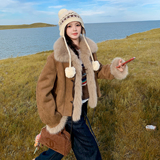 【现货】数据169羊羔毛外套85141-P225K318，女装短外套，浙宝169A(原263)