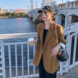 【现货】新款169-2316款-P125后背开叉宽松条纹内里西装外套控188，女装西装，浙宝169A(原263)