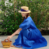 出货中....C2224—P110—K168克莱因蓝新款娃娃裙连衣裙，女装连衣裙，浙宝169A(原263)