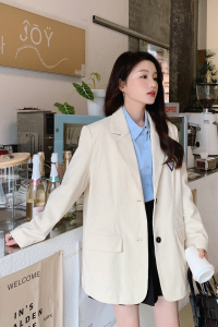 新款169-2307-P135-灯芯绒西装外套-控188图片