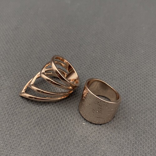 欧美外贸饰品时尚个性夸张戒指女多款戒指指环指圈指环玫瑰金UU02