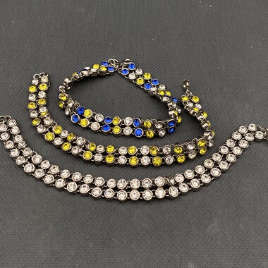 欧美外贸饰品时尚百搭个性夸张项链女多款颜色手链