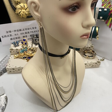 欧美外贸饰品时尚百搭个性夸张项链女多款项链耳线耳饰耳钉SS05