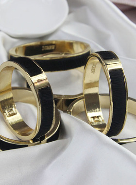 瑕疵款！细面金色马毛磁石手镯详情看下面描述，不退不换