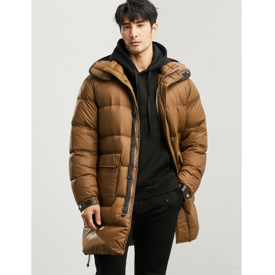 蓬松度800白鸭绒长款面包羽绒服